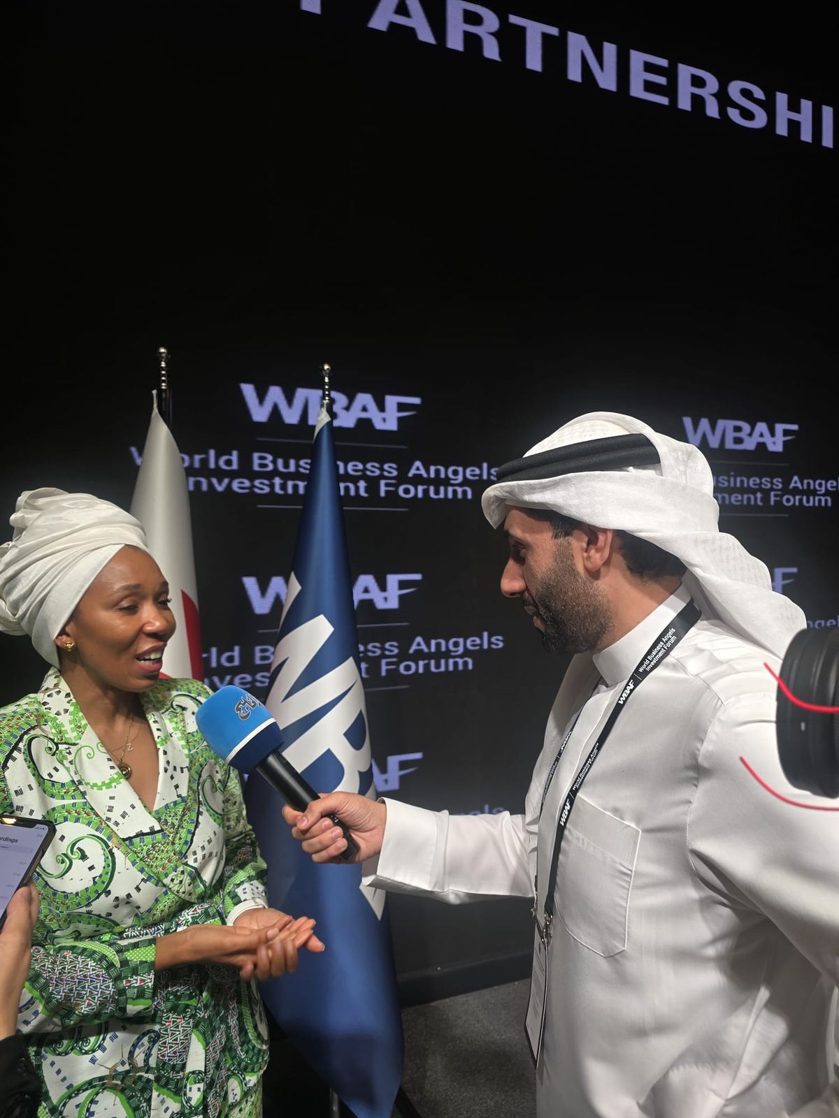 An interview at the World Business Angels Investment Forum