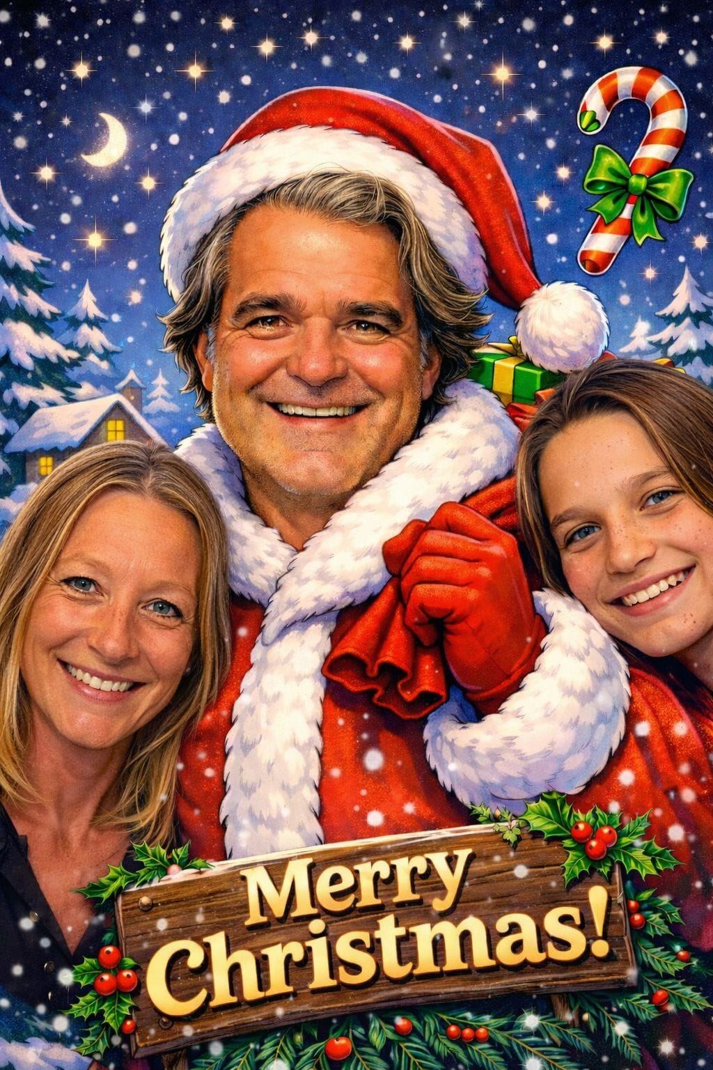 A family Christmas card