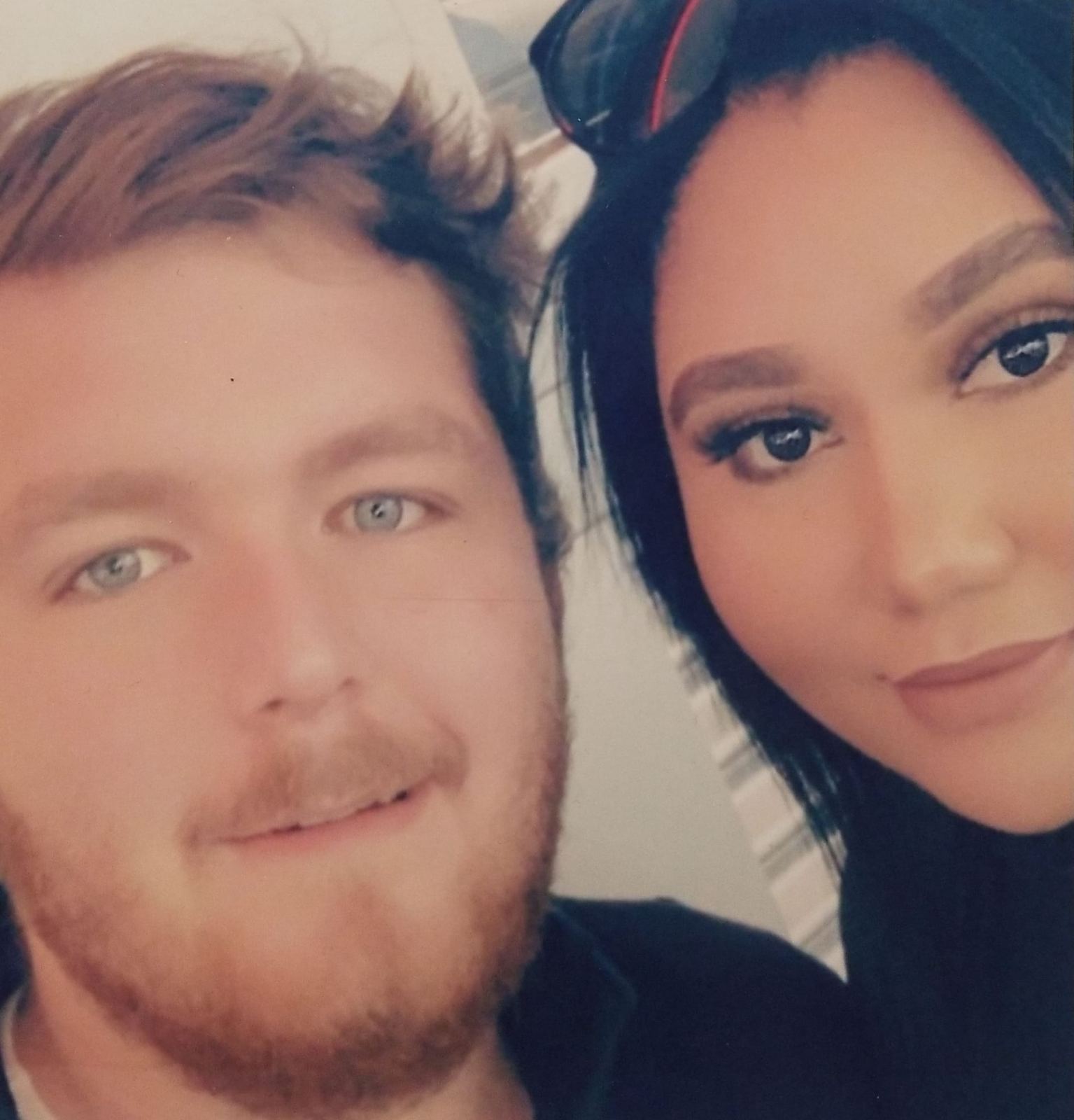 A selfie of two friends